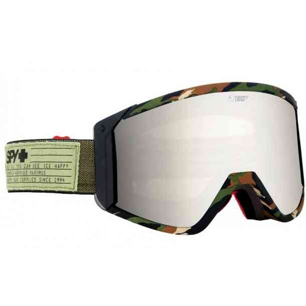 Spy Goggle Raider Deep Winter Olive - Happy Bronze w/Silver Spectra + Persimmon (bonus lens)