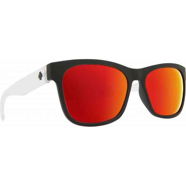 Spy Sundowner sunglasses (matte black crystal/ gray red spectra)