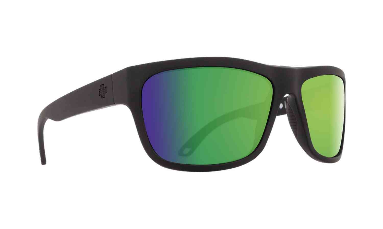 Spy Angler polarized sunglasses (matte black happy bronze/green