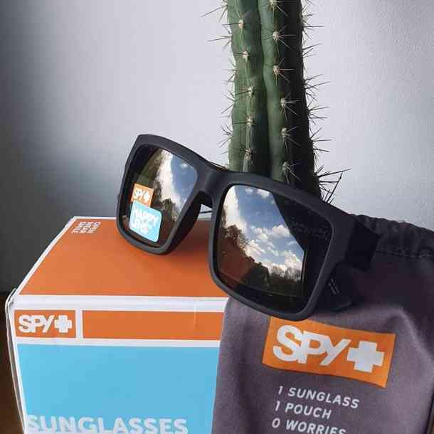 Spy Montana sunglasses (soft matte black happy bronze/gold mirror)