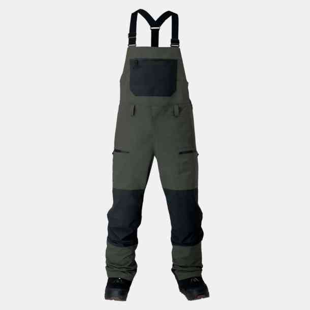 Jones Mountain Surf snowboard bib (pine green)