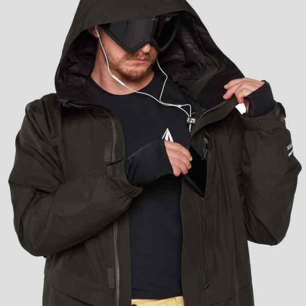 Volcom TDS 2L Gore-Tex snowboard jacket (black/green)