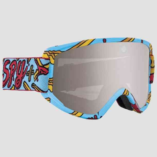 Spy Cadet Pizza vs French Fries - bronze silver mirror snow goggle