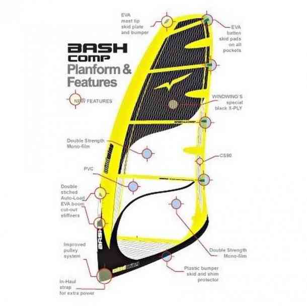 Windsurfing sail Windwing Bash Comp 3,2 m2