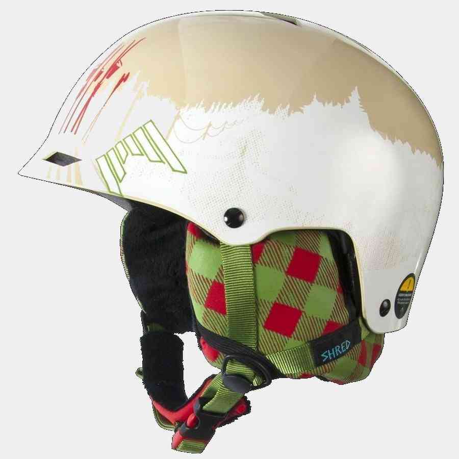 casco de esquí/snowboard SHRED HALF BRAIN D-LUX, Blue/multicolour,  ajustable 