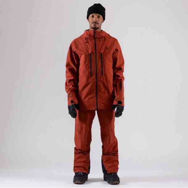  Jones Shralpinist 3L Stretch Recycled snowboard jacket (obsidian red)