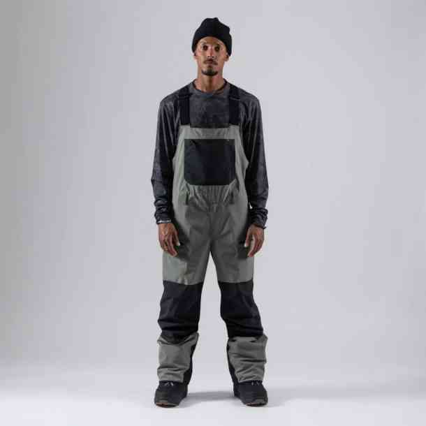 Męskie spodnie snowboardowa Jones Mountain Surf Bib (herb green)