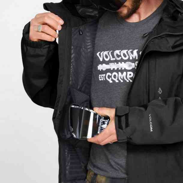 mens black snow jacket