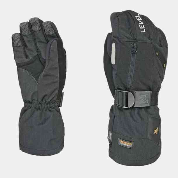 Level Fly snowboard gloves with wirst protection (black)