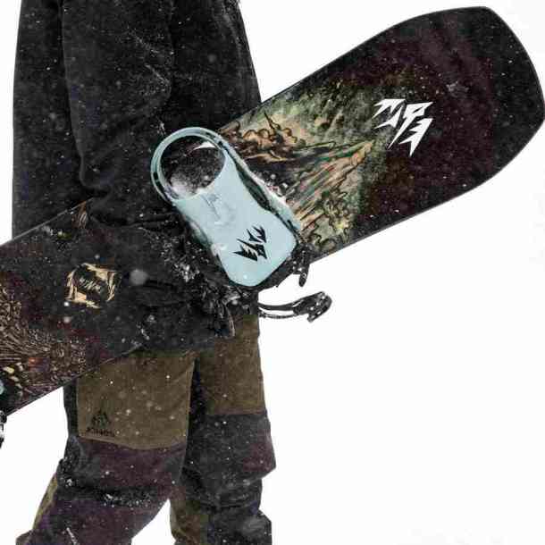 Jones Meteorite snowboard bindings (black RP Roberts)