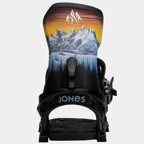 Jones Meteorite snowboard bindings (black RP Roberts)