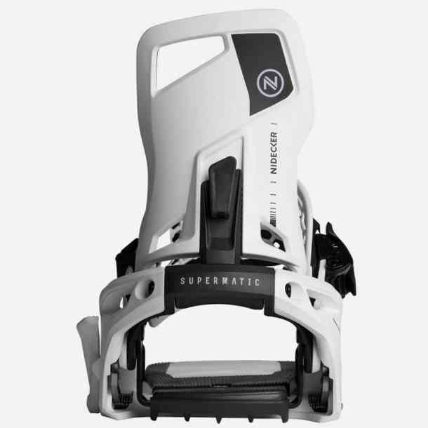 Nidecker Supermatic unisex snowboard bindings (white)