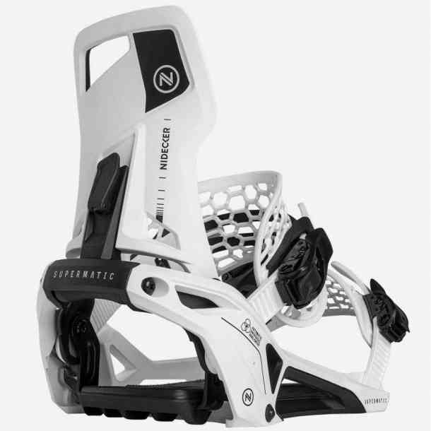 Nidecker Supermatic unisex snowboard bindings (white)