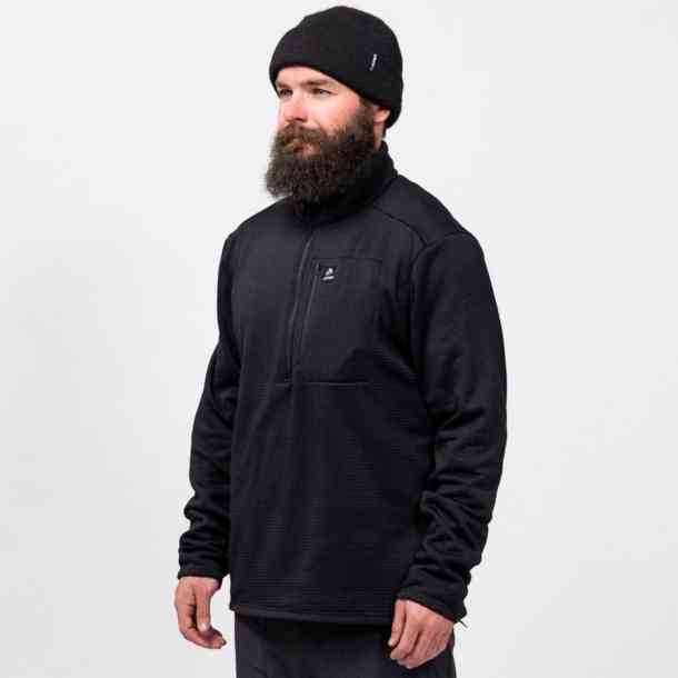 Techniczna bluza Jones Flagship Grid Half Zip (stealth black)