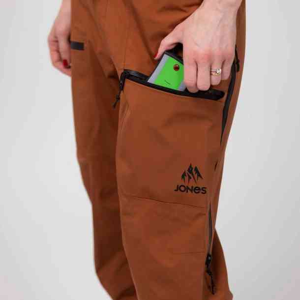 Damskie spodnie snowboardowa Jones Shralpinist 3L Stretch (terracotta)