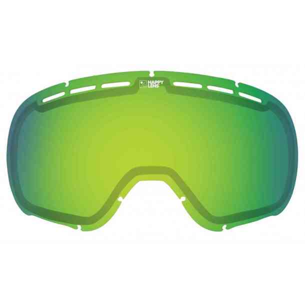 Spy Goggle Ace Essential White - Happy Gray Green w/Red Spoctra + Happy Yellow w/Lucid Green (bonus lens)
