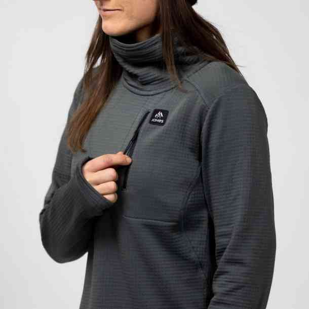 Damska techniczna bluza Jones Flagship Grid Pullover (dawn blue)