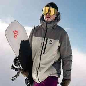 Men's Jones Mountain Surf snowboard jacket 2L (smoke gray)