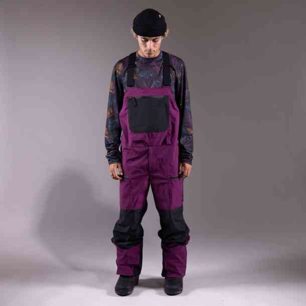 Męskie spodnie snowboardowa Jones Mountain Surf Bib (deep purple)