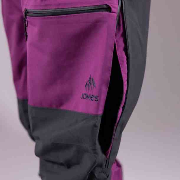 Męskie spodnie snowboardowa Jones Mountain Surf Bib (deep purple)