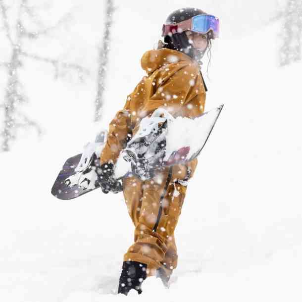 Damskie spodnie snowboardowa Jones Shralpinist Bib 3L (sierra brown)