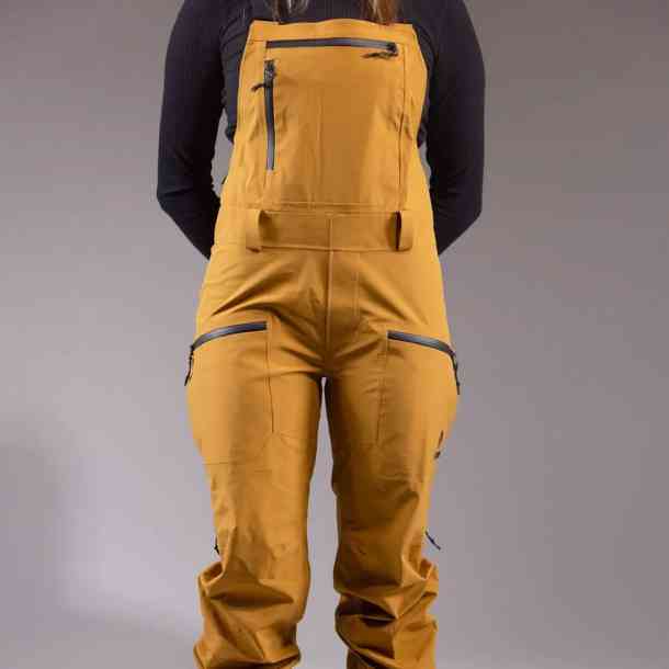 Damskie spodnie snowboardowa Jones Shralpinist Bib 3L (sierra brown)