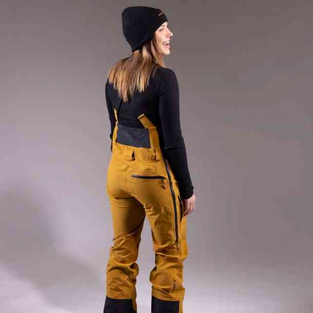 Damskie spodnie snowboardowa Jones Shralpinist Bib 3L (sierra brown)