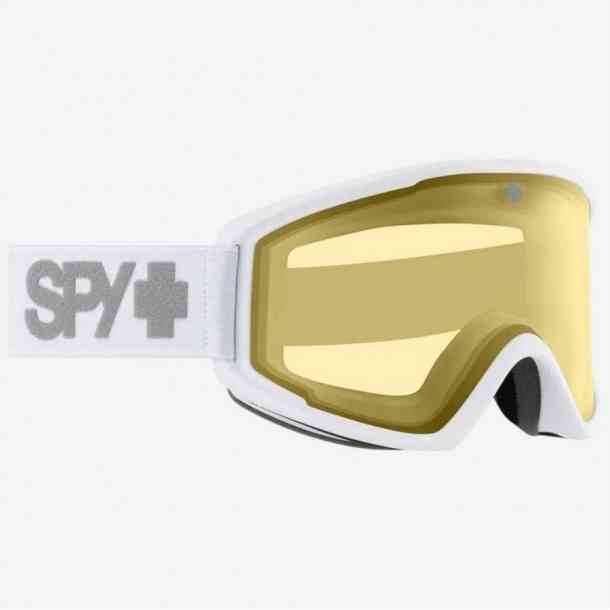 Spy Crusher Elite white snow goggle (yellow/photochromic)