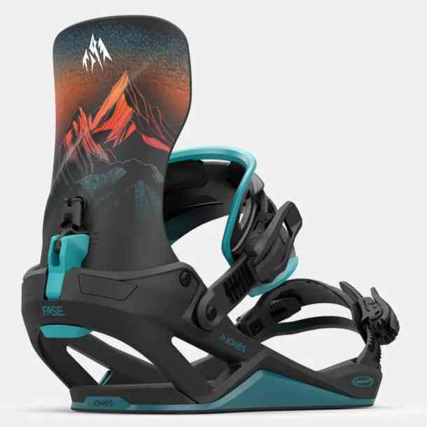 Men's Jones Mercury Fase snowboard bindings (blue art)