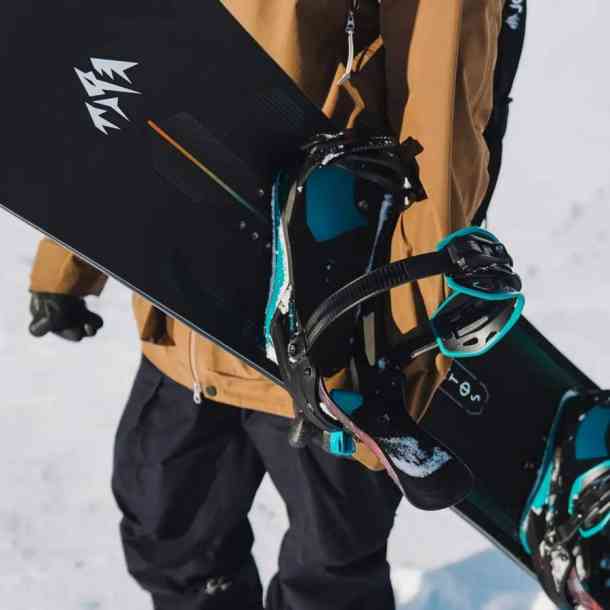 Men's Jones Mercury Fase snowboard bindings (blue art)