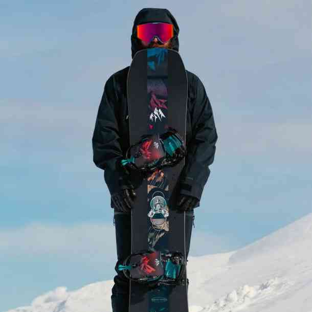 Men's Jones Mercury Fase snowboard bindings (blue art)