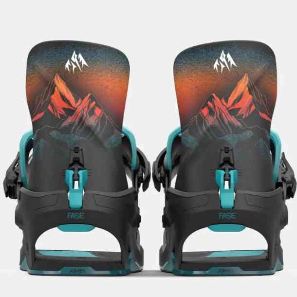 Men's Jones Mercury Fase snowboard bindings (blue art)