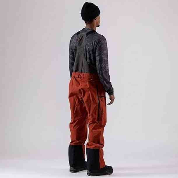 Spodnie snowboardowa Jones Stretch 3L Shralpinist Bib (obsidian red)