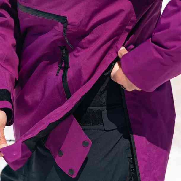 Men's Jones Mountain Surf Anorak snowboard jacket (mineral grey)