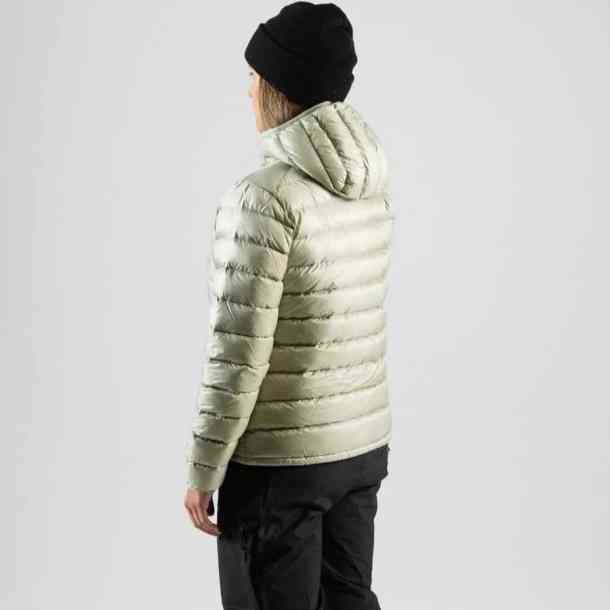 Damska kurtka puchowa Jones Re-up Down Hooded (sage green)