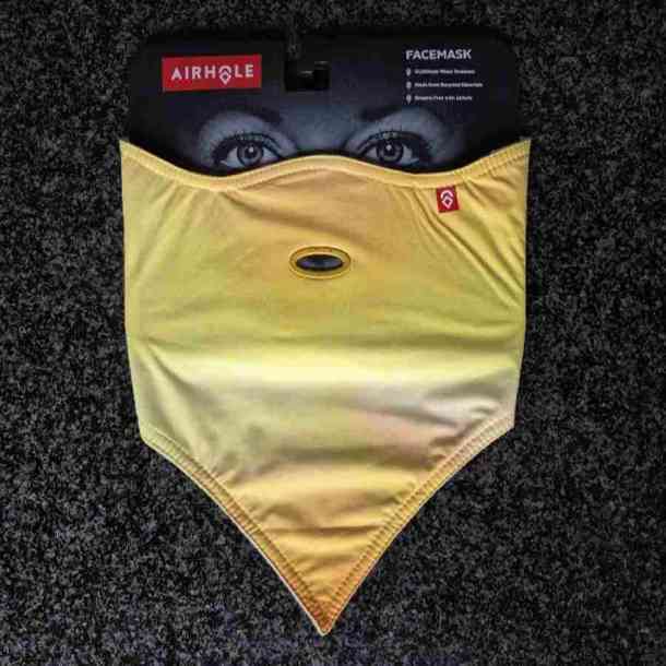 Airhole Facemask Standard - 2 Layer (yellow)