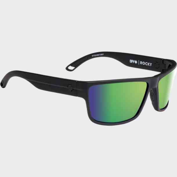 Spy Rocky polarized sunglasses (soft matte black/happy bronze green)