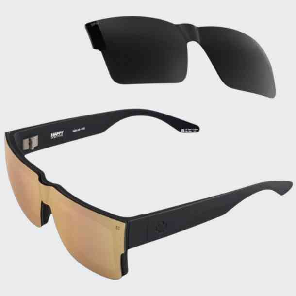 Spy Cyrus Switch Matte Black ssnglasses (happy gray green/happy bronze gold mir)