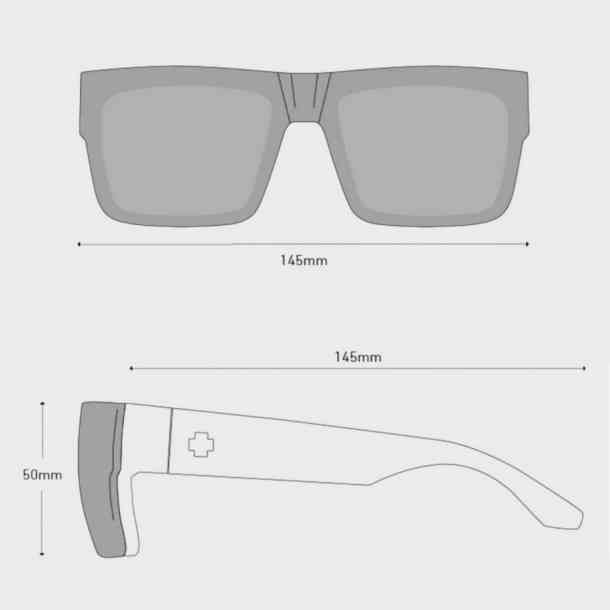 Spy Cyrus Switch Matte Black sunglasses (happy gray/happy gray green blue mirror)