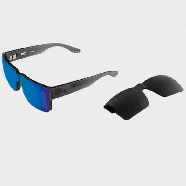 Spy Cyrus Switch Matte Black sunglasses (happy gray/happy gray green blue mirror)