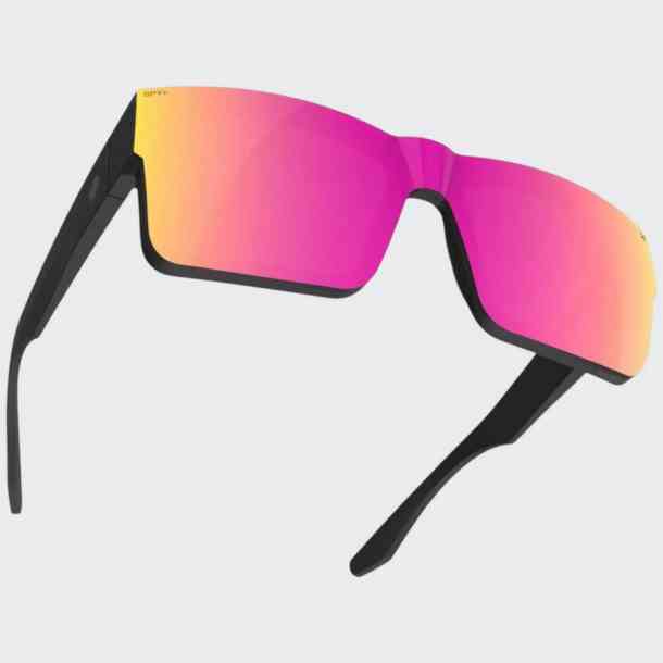 Spy Cyrus Switch Matte Black sunglasses (happy gray green/happy gray green pink mirror)