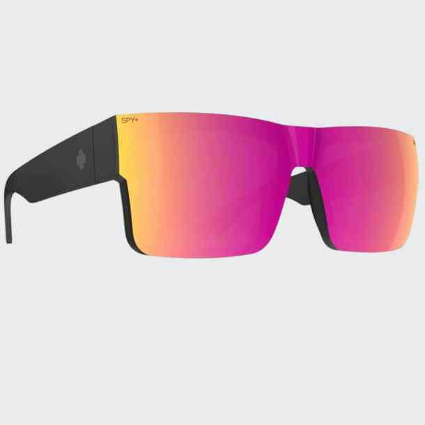 Spy Cyrus Switch Matte Black sunglasses (happy gray green/happy gray green pink mirror)
