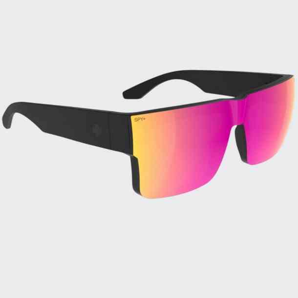 Spy Cyrus Switch Matte Black sunglasses (happy gray green/happy gray green pink mirror)