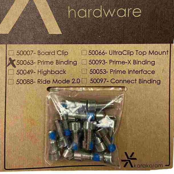 Karakoram Prime Nomad binding hardware