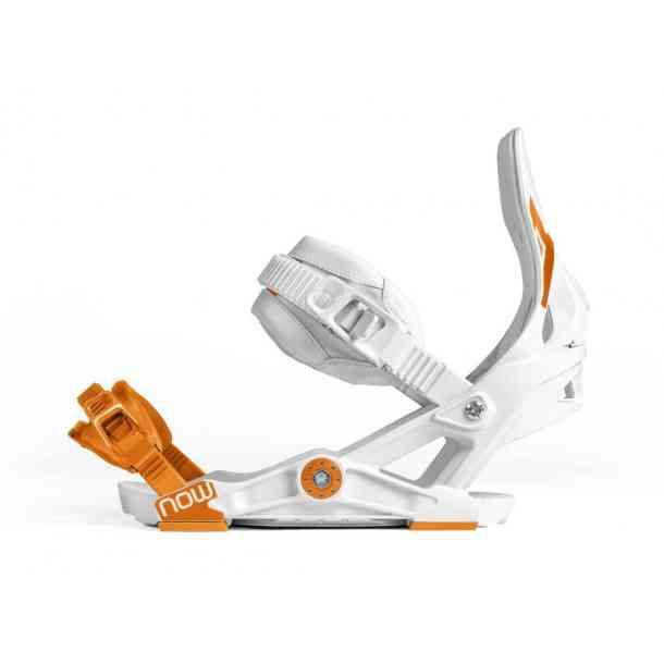 Wiązania snowboardowe Now Ipo (white/orange)