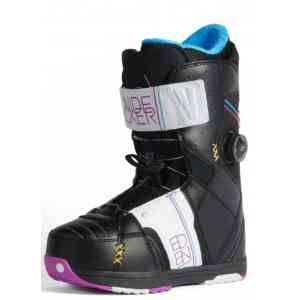 Women's Nidecker Eden Boa snowboard boots (black/purple)