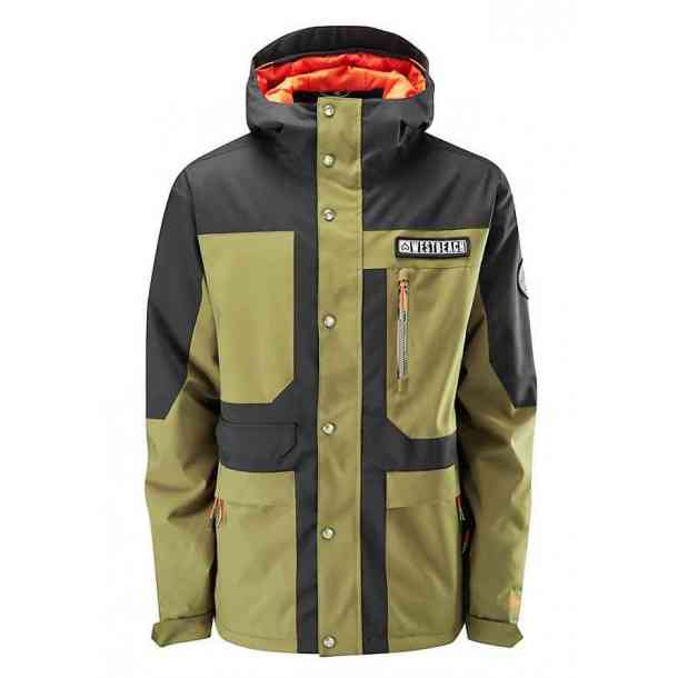 Men&#039;s Westbeach Temple Olive Black Snowboard Jacket