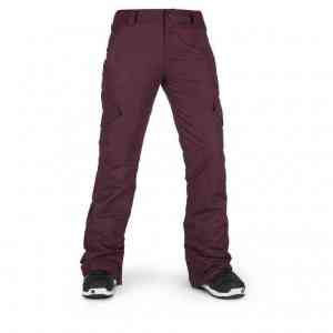 Damskie spodnie snowboardowe Volcom Bridger Insulated (merlot)