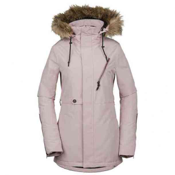 womens snow jacket with fur hood