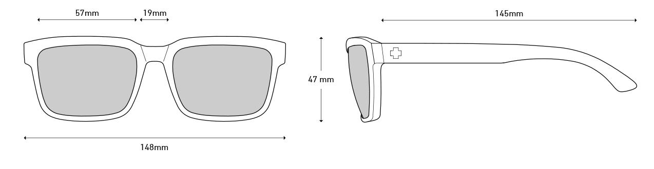 Okulary przeciwsłoneczne Spy Helm 2 wymiary